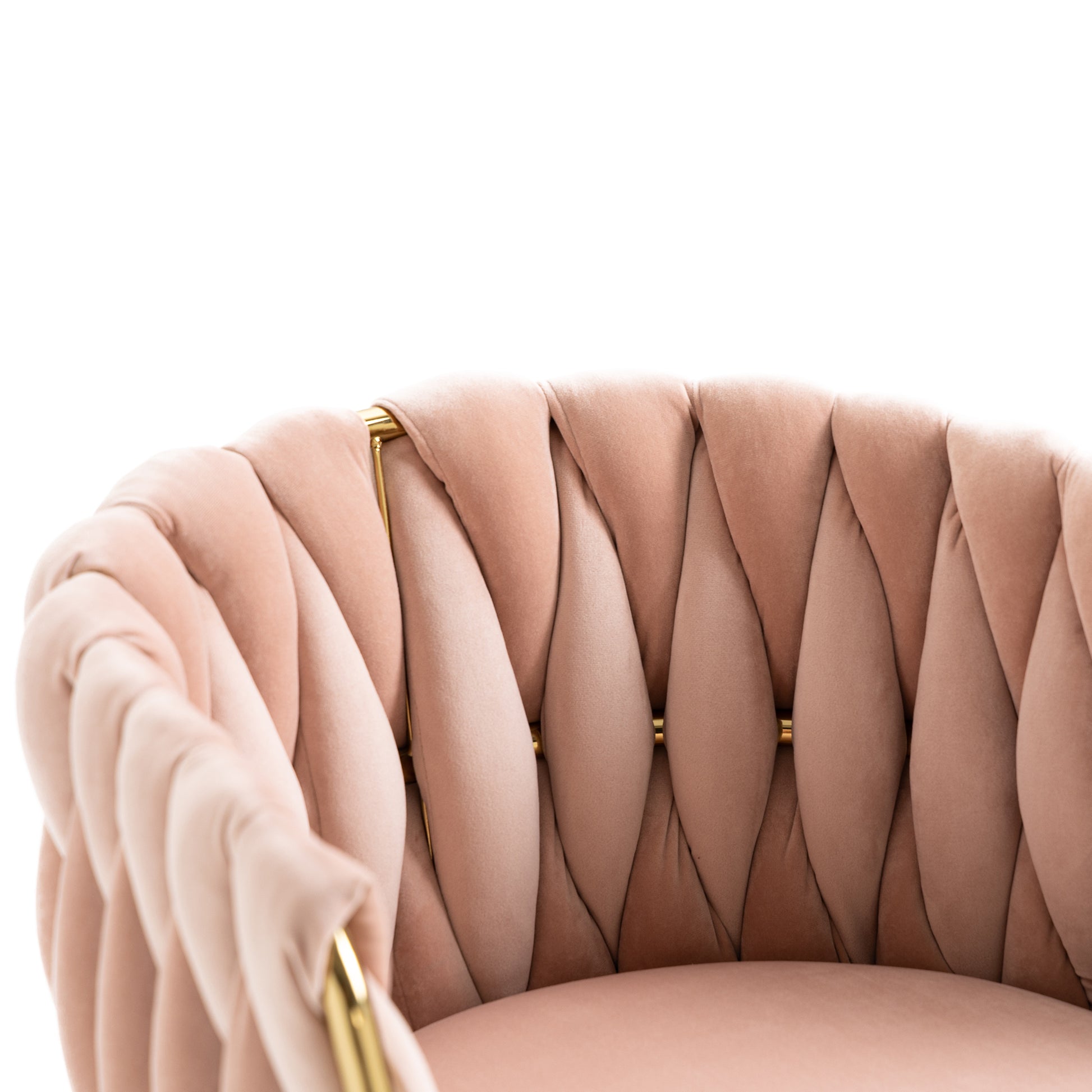 Coolmore Vintage Bar Stools With Back And Footrest Counter Height Dining Chairs 2Pc Set Pink Metal