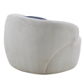 Swivel Barrel Chair Living Room, Single Chair For Small Space Comfy Round Sofa Chair Boucle Accent Chair Circle Sherpa, Arm Chair Reading Room Chair Lounge Chair Bedroom Club Beige Beige Upholstered