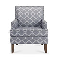 Accent Chairs For Living Room Grey Mix Fabric