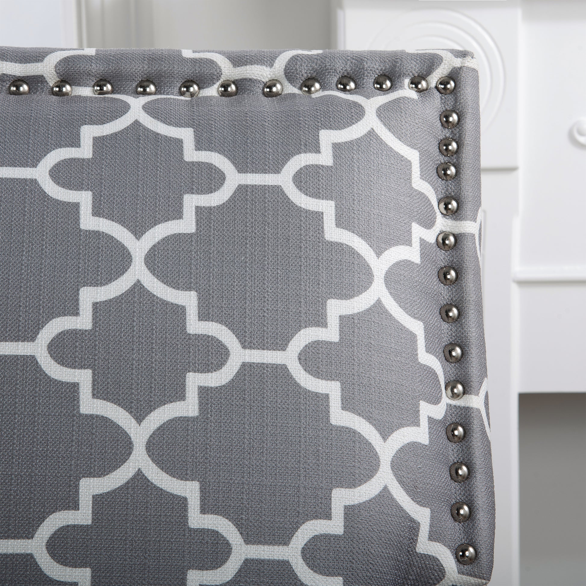 Accent Chairs For Living Room Grey Mix Fabric