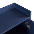 Modern Sideboard Elegant Buffet Cabinet With Large Storage Space For Dining Room, Entryway Navy Navy Particle Board
