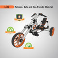 Kidrock Buildable Kit 20 In 1 Kids Go Kart Set, Suitable For 1 To 8 Years Old, Two Wheel Bike, Three Wheel Bike, Go Kart, Sit Stand Scooter, Etc. Most Popular L Kit Non Electric Silver Aluminum