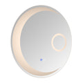 24 Inch Switch Held Memory Led Mirror, Wall Mounted Vanity Mirrors, Bathroom Anti Fog Mirror, Dimmable Bathroom Mirror Silver Glass