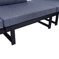Sigle Sofa Blue Foam Aluminium