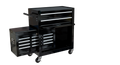 High Capacity Rolling Tool Chest With Wheels And Drawers, 8 Drawer Tool Storage Cabinet Black Black Steel