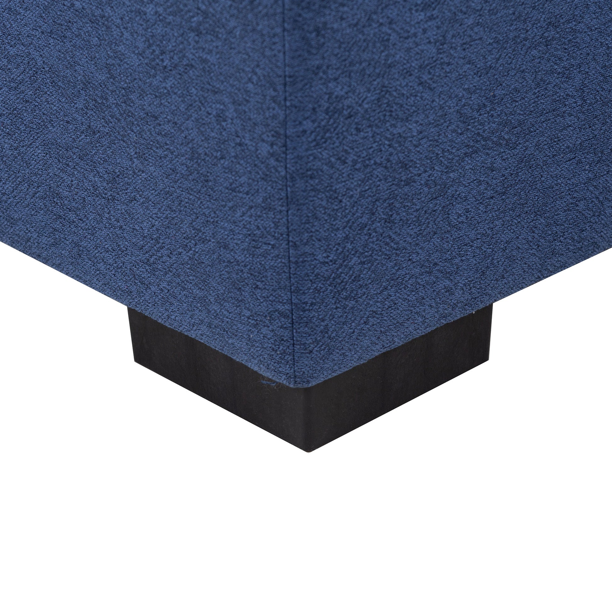 Sectional Sofa With Ottoman Diy Combination Sofa Blue Dark Blue Fabric