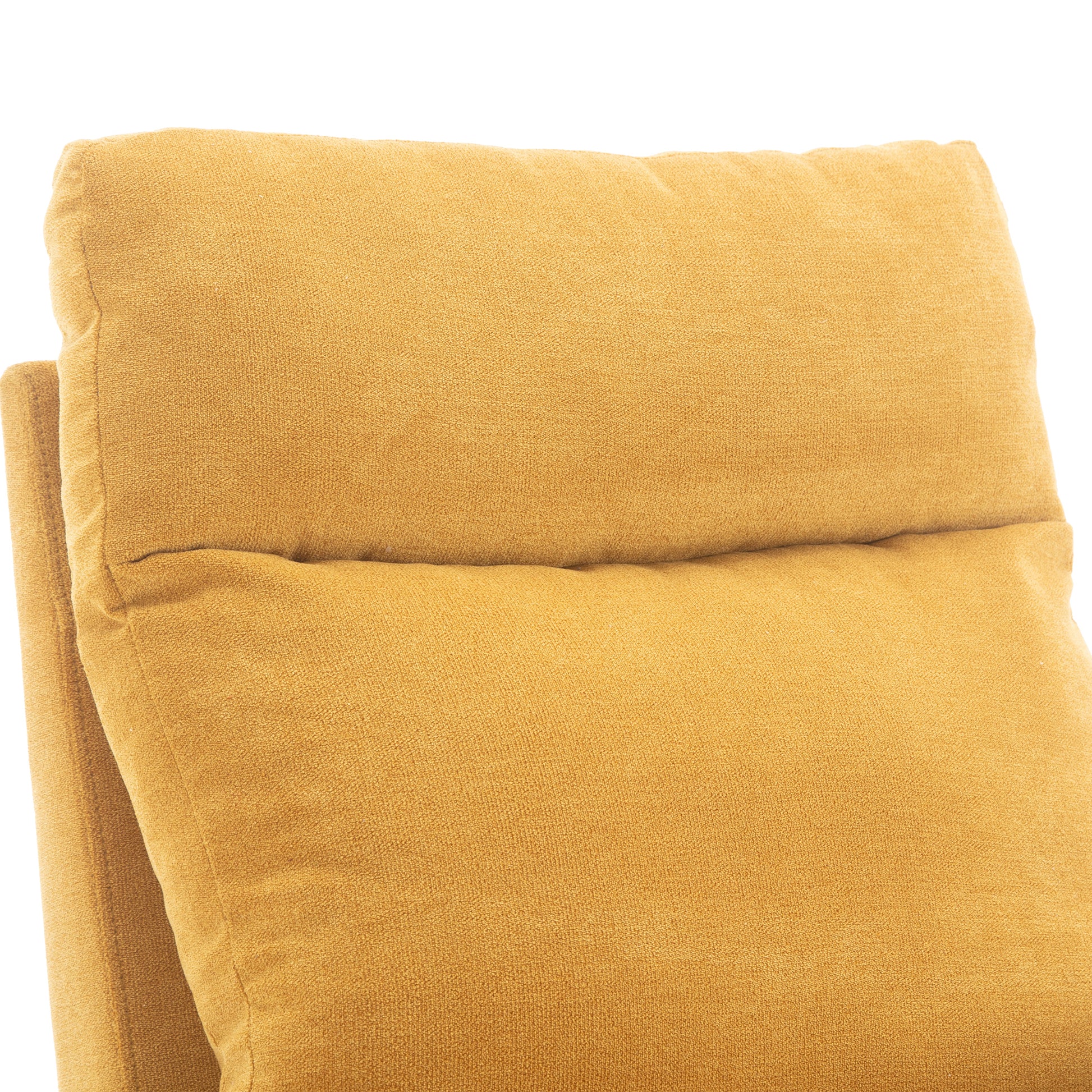 Jiada Upholstered Swivel Glider.Rocking Chair For Nursery In Yellow.Modern Style One Left Bag Yellow Primary Living Space Foam Metal