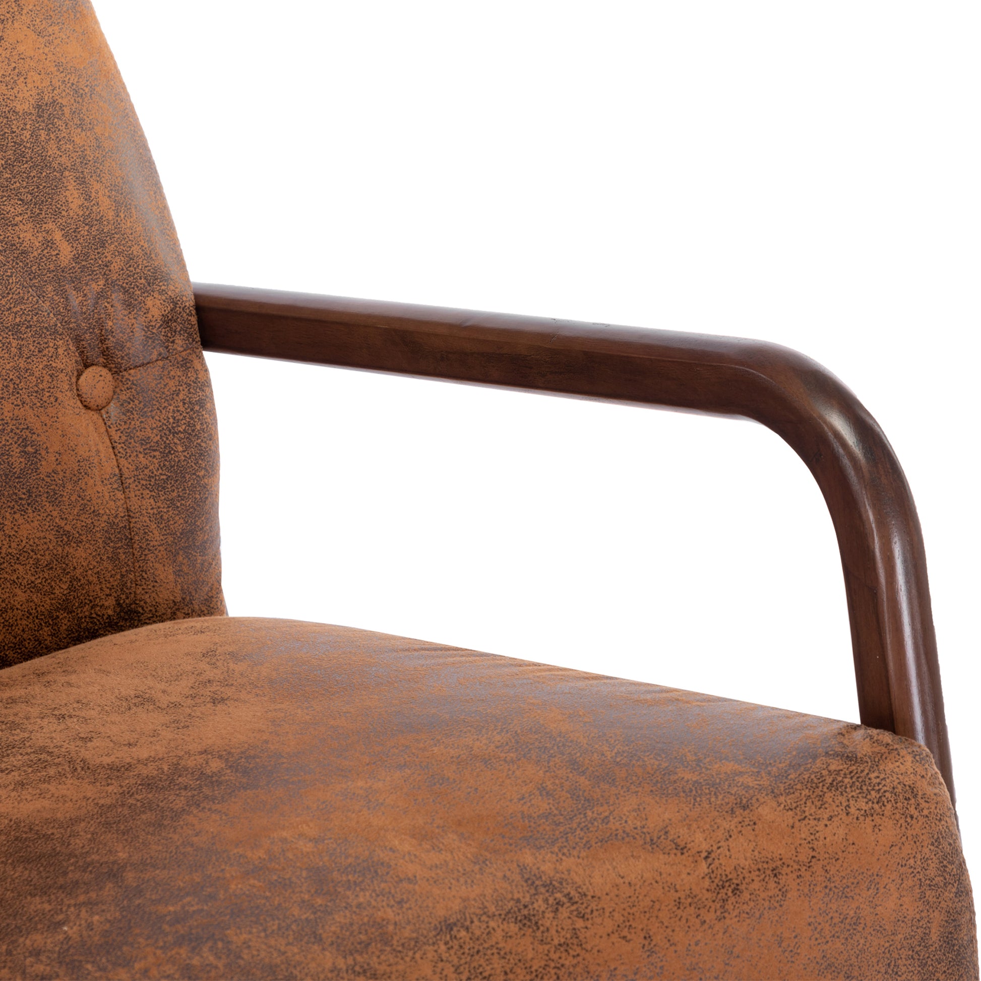 Coolmore Rocking Chair With Ottoman, Mid Century Modern Upholstered Fabric Rocking Armchair, Rocking Chair Nursery With Thick Padded Cushion, High Backrest Accent Glider Rocker Chair For Living Room Coffee Solid Wood