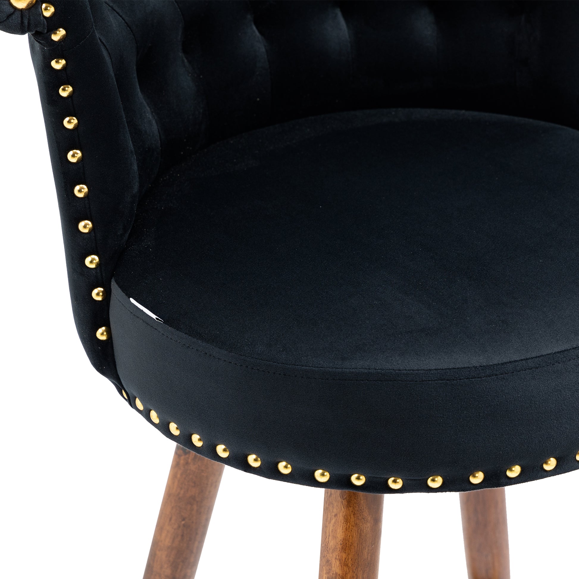 Coolmore Swivel Bar Stools With Backrest Footrest With A Fixed Height Of 360 Degrees Black Solid Wood