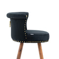 Coolmore Swivel Bar Stools With Backrest Footrest With A Fixed Height Of 360 Degrees Black Solid Wood
