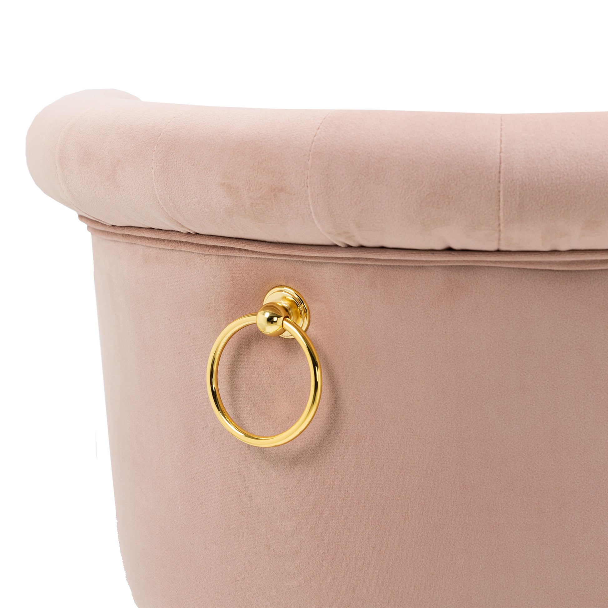 Coolmore Swivel Bar Stools With Backrest Footrest With A Fixed Height Of 360 Degrees Pink Solid Wood