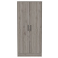 Conway Rectangle Armoire Light Gray Light Gray Particle Board