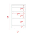 Nashua 4 Shelf Linen Cabinet Light Oak And White White Particle Board