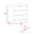 Cannon 3 Drawer Rectangle Dresser Black Wengue And Light Oak Black Particle Board