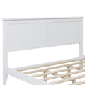 Modern White Solid Wood Queen Platform Bed Old Sku:Wf283525Aak White Solid Wood