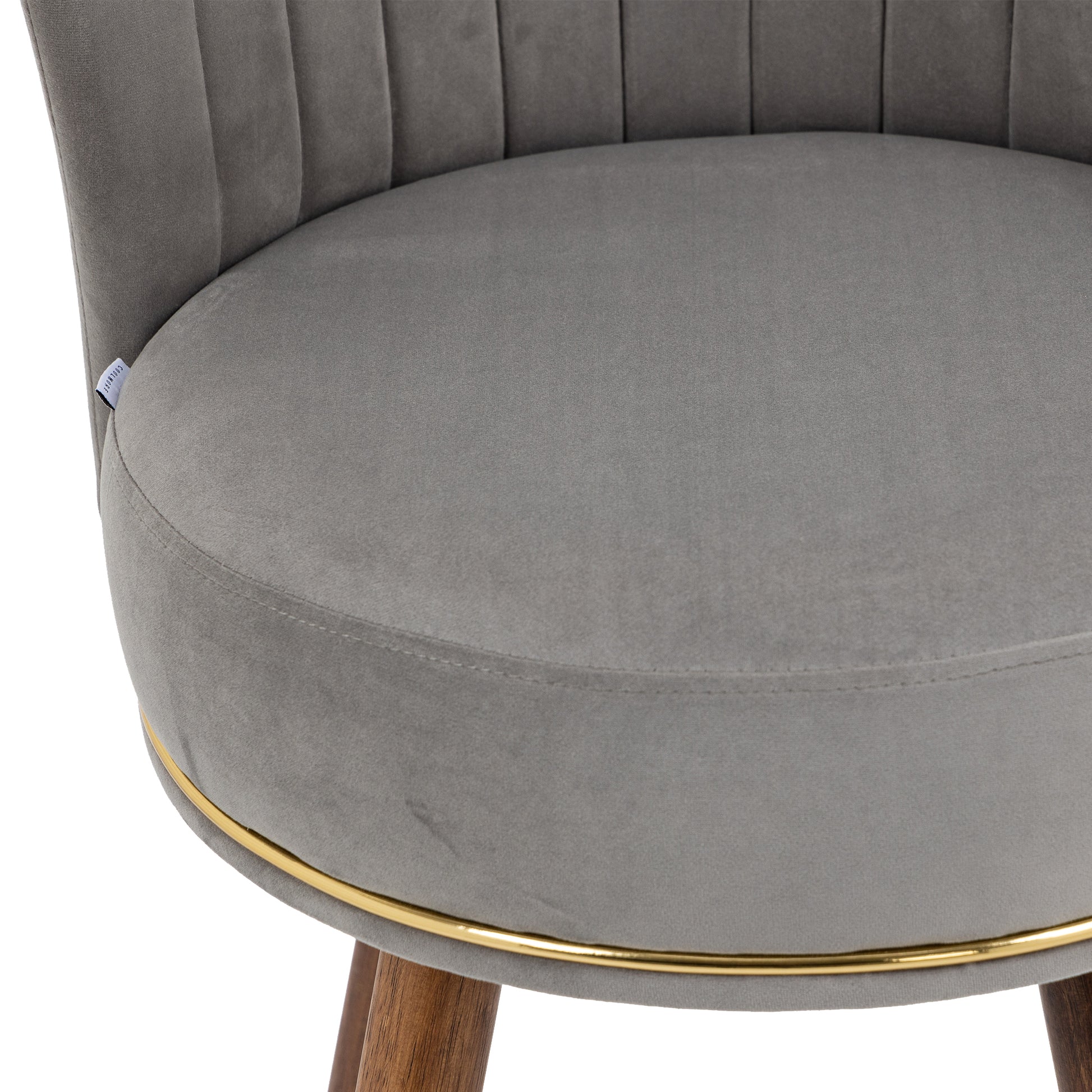 Coolmore Counter Height Bar Stools Set Of 2 For Kitchen Counter Solid Wood Legs With A Fixed Height Of 360 Degrees Gray Solid Wood