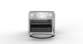 Geek Chef Air Fryer Toaster Oven Combo, 4 Slice Toaster Convection Oven Warm, Broil, Toast, Bake, Oil Free, Accessories Included, Stainless Steel, Silver 16Qt Air Fryer Oven Ban On , Temu Silver Stainless Steel