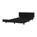 Nimmo Twin Bed Frame Black Wengue Twin Black Particle Board
