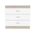 Bethage 3 Drawer Dresser White White Particle Board