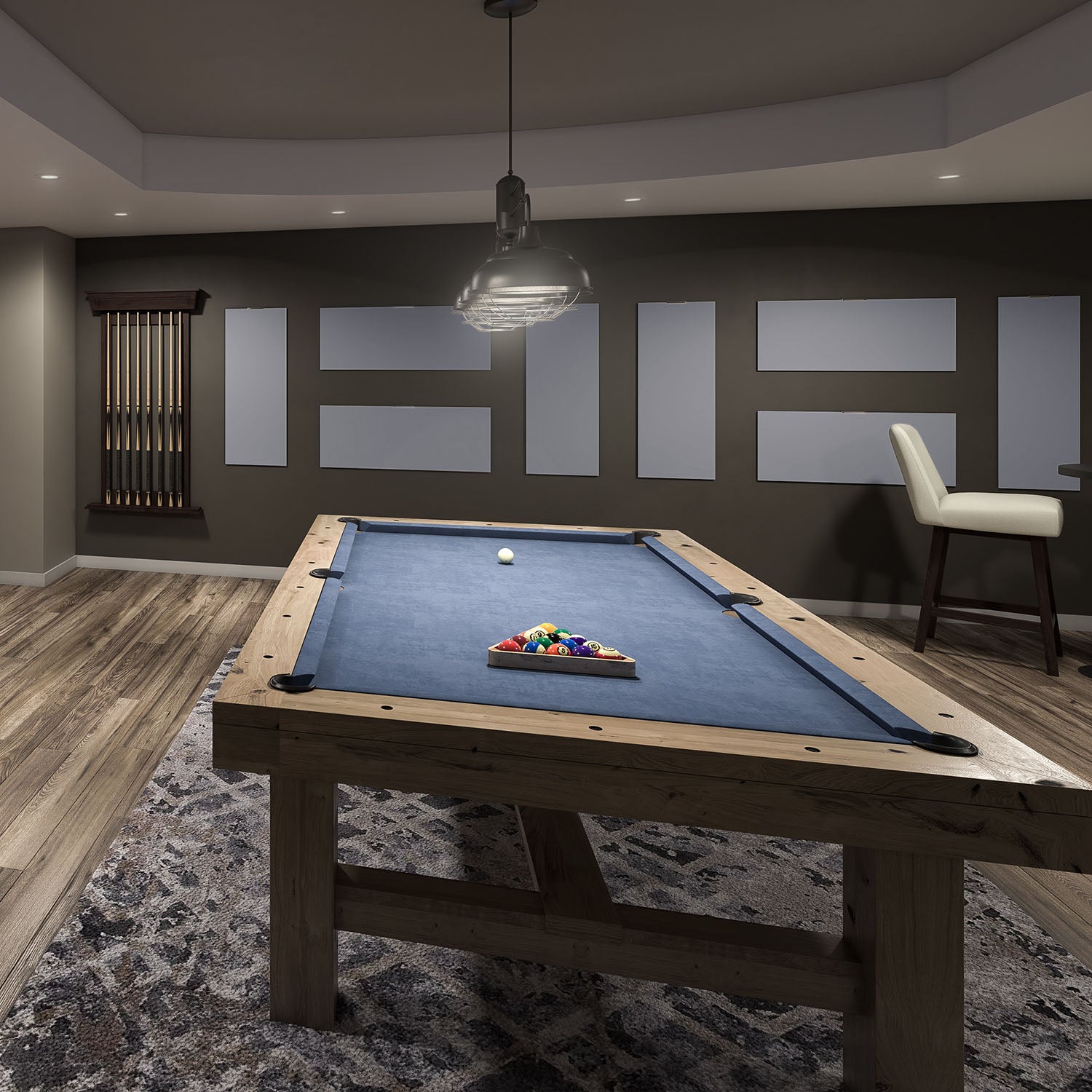 5 Pack Rectangular Acoustic Panels Silver Gray Kit Light Gray Polyester