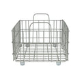 Collapsable Wire Basket In Light Gray Light Gray Metal
