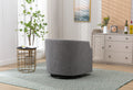 Coolmore Swivel Chair Living Room Chair Dark Gray Metal