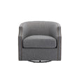 Coolmore Swivel Chair Living Room Chair Dark Gray Metal