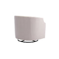 Coolmore Swivel Chair Living Room Chair Beige Foam Linen