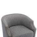 Coolmore Swivel Chair Living Room Chair Dark Gray Metal