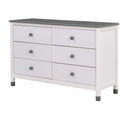 3 Pieces Bedroom Sets Full Size House Bed With Storage Headboard, Wooden Nightstand And Storage Dresser,Gray Gray Wood