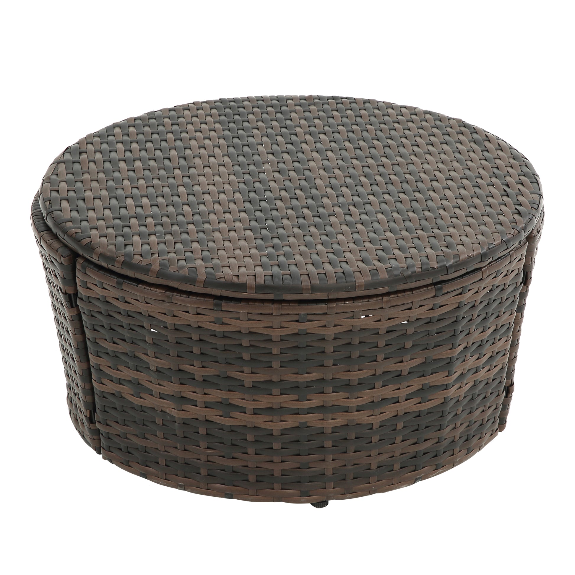Kd Rattan Round Lounge With Canopy Bali Canopy Bed Outdoor, Wicker Outdoor Sofa Bed With Lift Coffee Table Beige Cotton Steel