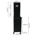 High Capacity Rolling Tool Chest With Wheels And Drawers, 6 Drawer Tool Storage Cabinet Black Black Steel