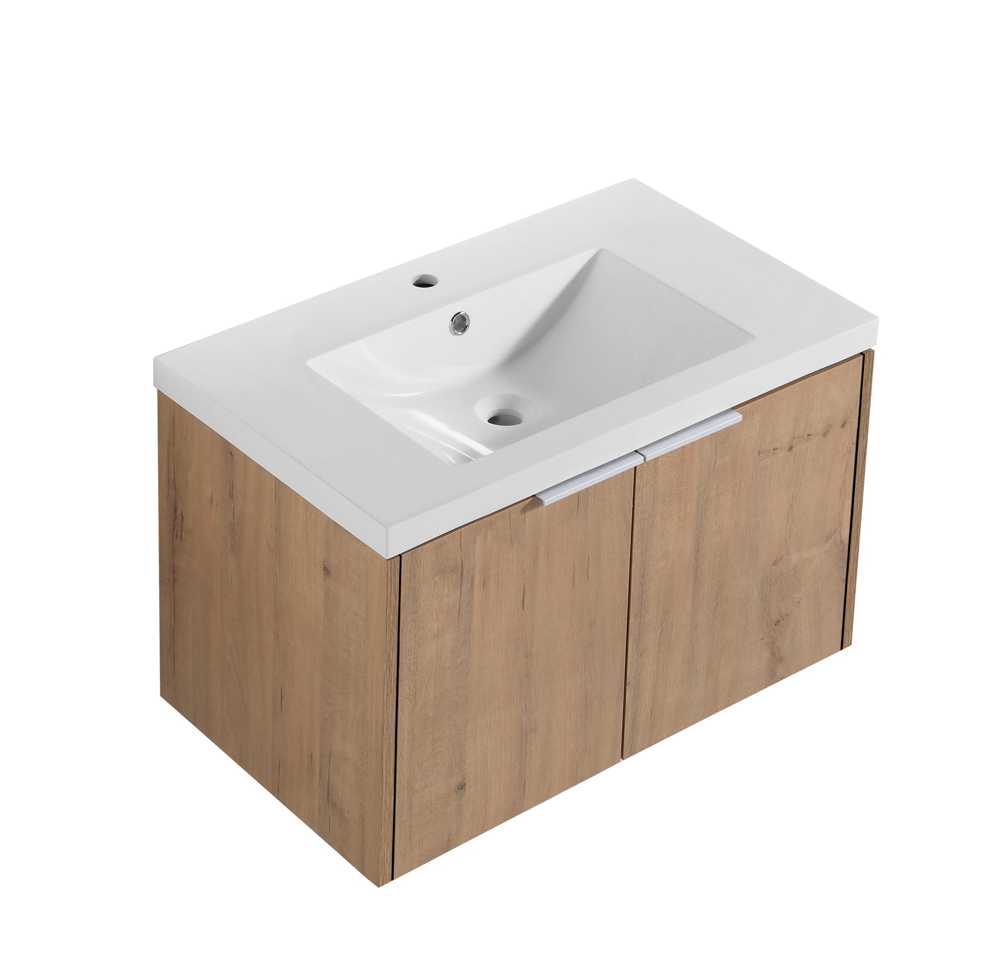 Soft Close Doors Bathroom Vanity With Sink,30 Inch For Small Bathroom,30X18 00630 Imo Kd Packing Imitative Oak Bathroom Modern Plywood Plywood