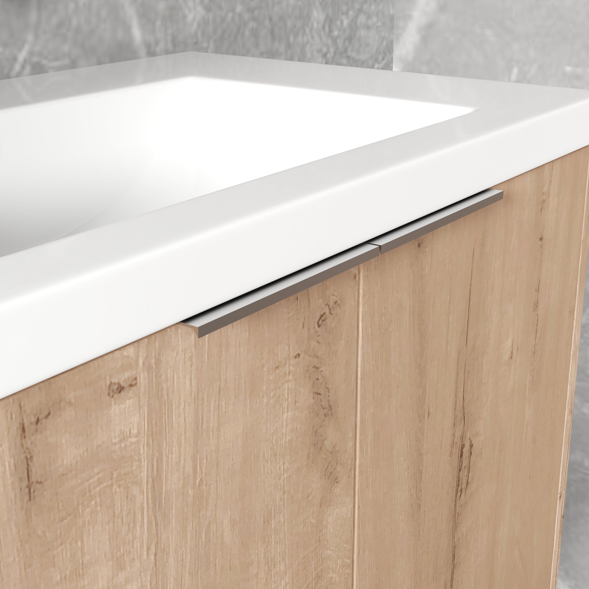 Soft Close Doors Bathroom Vanity With Sink,30 Inch For Small Bathroom,30X18 00630 Imo Kd Packing Imitative Oak Bathroom Modern Plywood Plywood