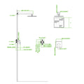 Wall Mounted Shower Faucet In Chrome Plated Valve Included Chrome Brass