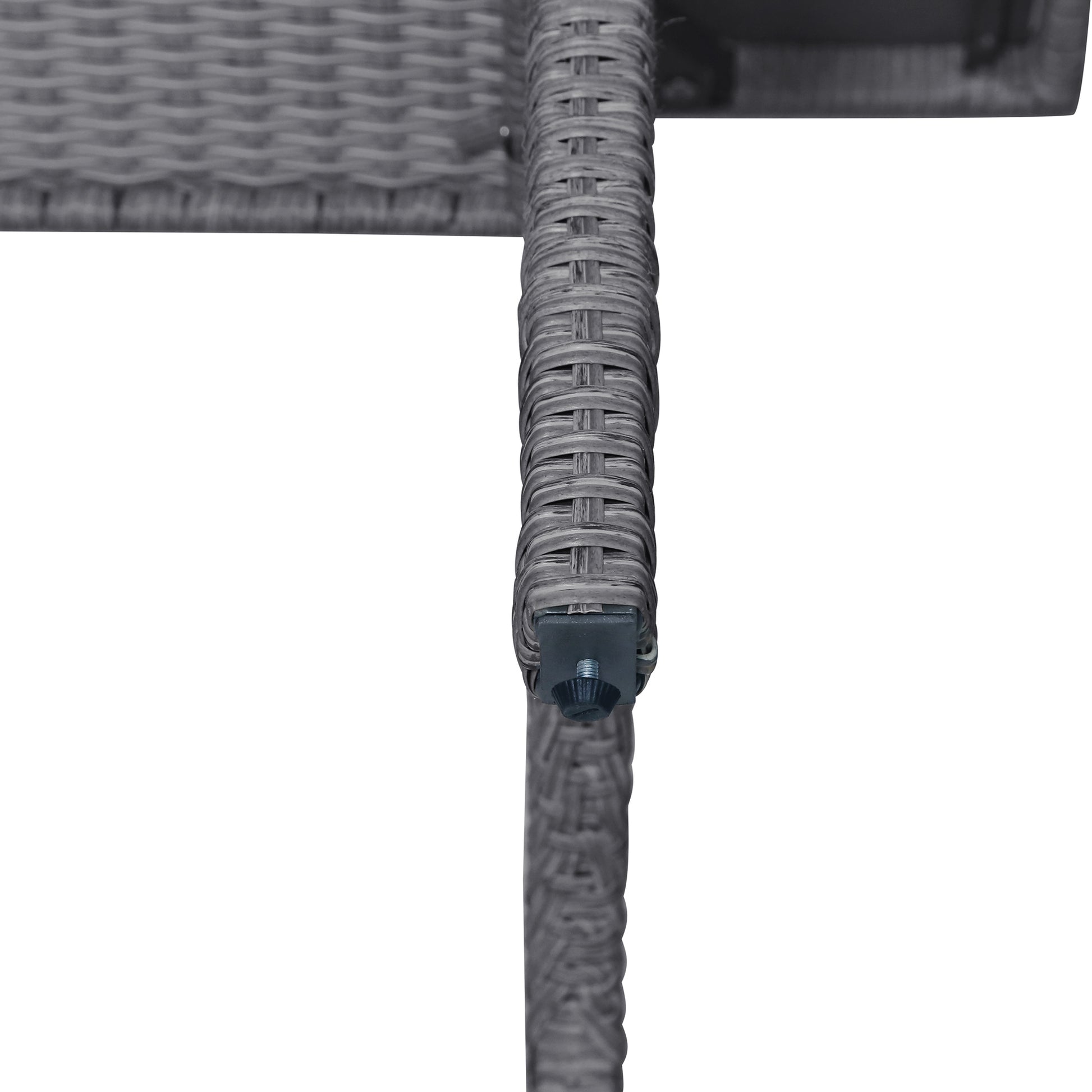 6 Piece Outdoor Rattan Wicker Set Patio Garden Backyard Sofa, Chair, Stools And Table Gray Rattan Gray Cushion Yes Complete Patio Set Grey Weather Resistant Frame Bedroom Casual Complete Patio Sets Foam Rattan