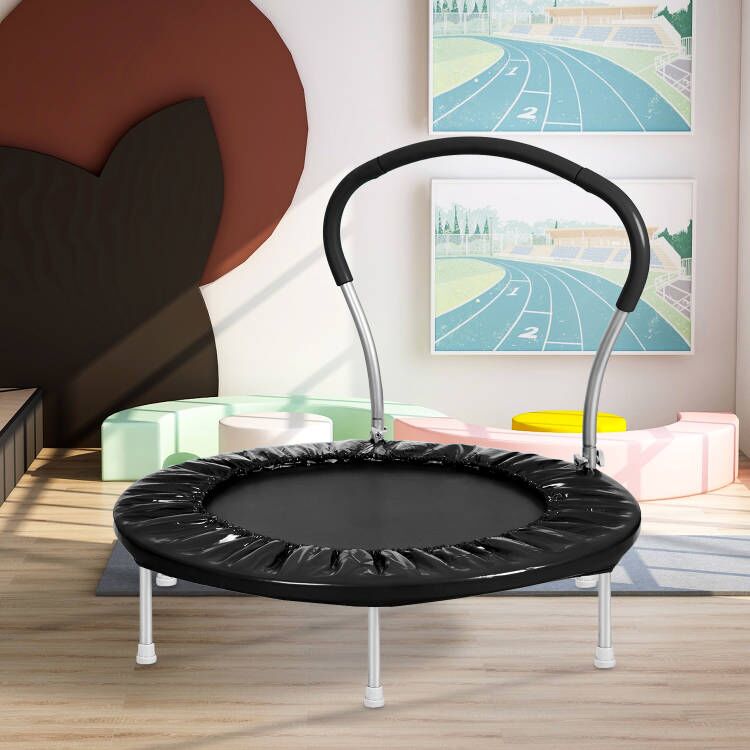36" Trampoline With Handle Bk Metal Black Metal