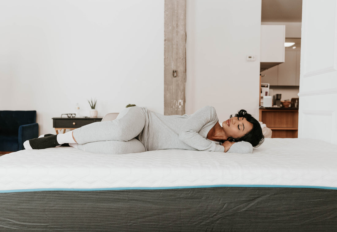 Copper Infused 10 In Medium Memory Foam Queen Mattress White Gray Polyurethane