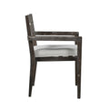 Acacia Wood Outdoor Dining Table And Chairs Suitable For Patio, Balcony Or Backyard Grey Acacia Wood