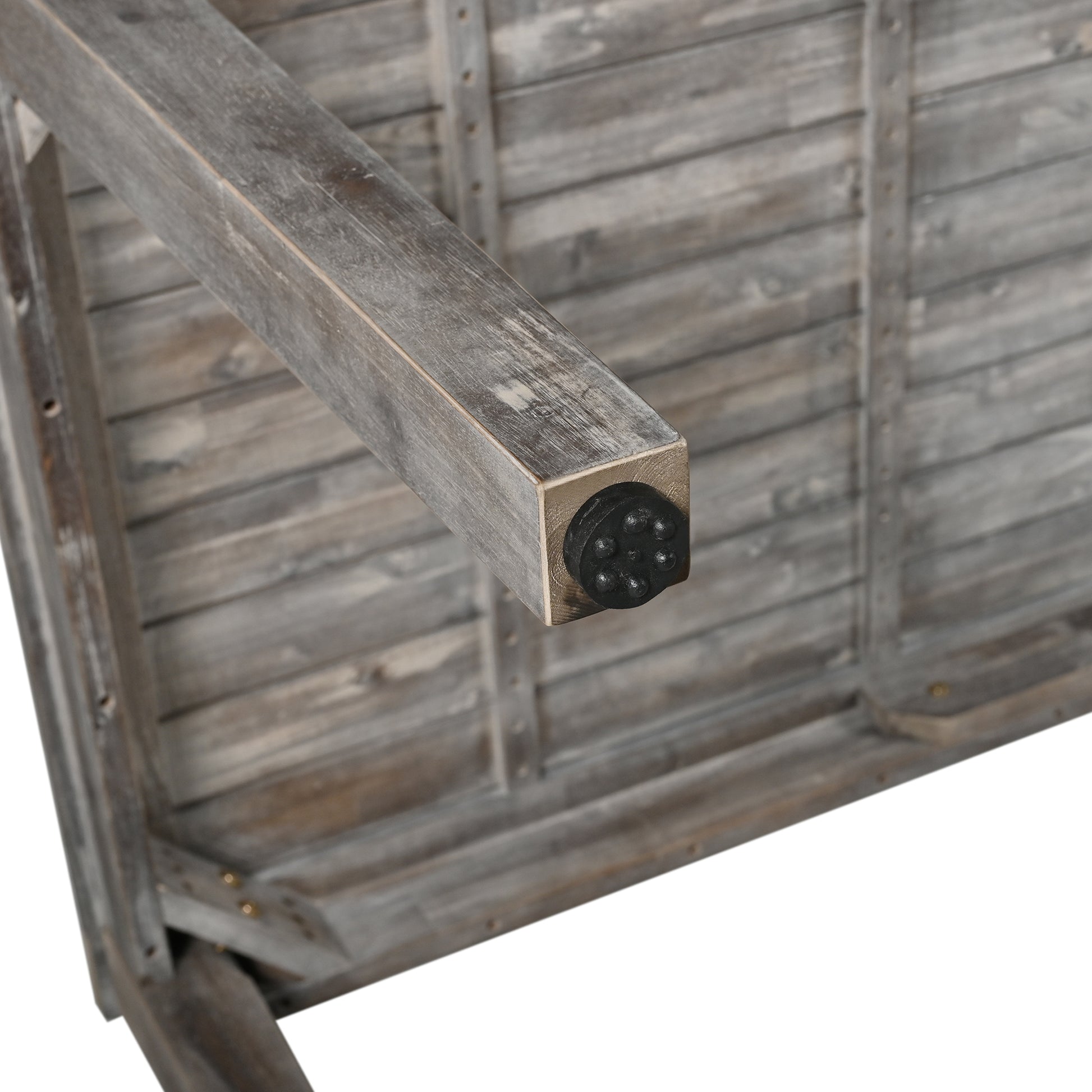 Acacia Wood Outdoor Dining Table And Chairs Suitable For Patio, Balcony Or Backyard Grey Acacia Wood