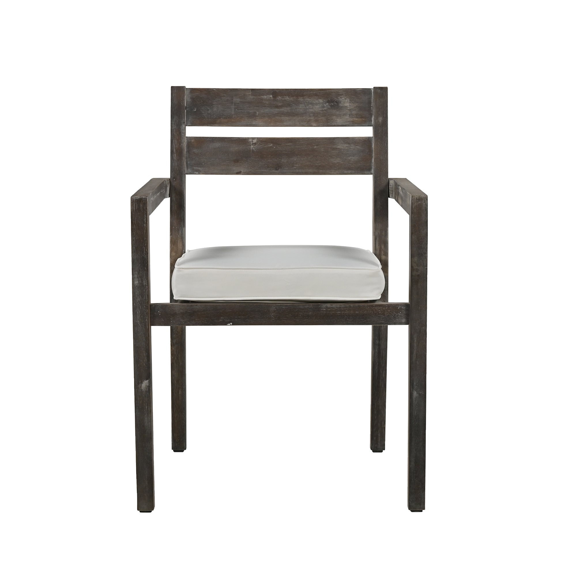 Acacia Wood Outdoor Dining Table And Chairs Suitable For Patio, Balcony Or Backyard Grey Acacia Wood