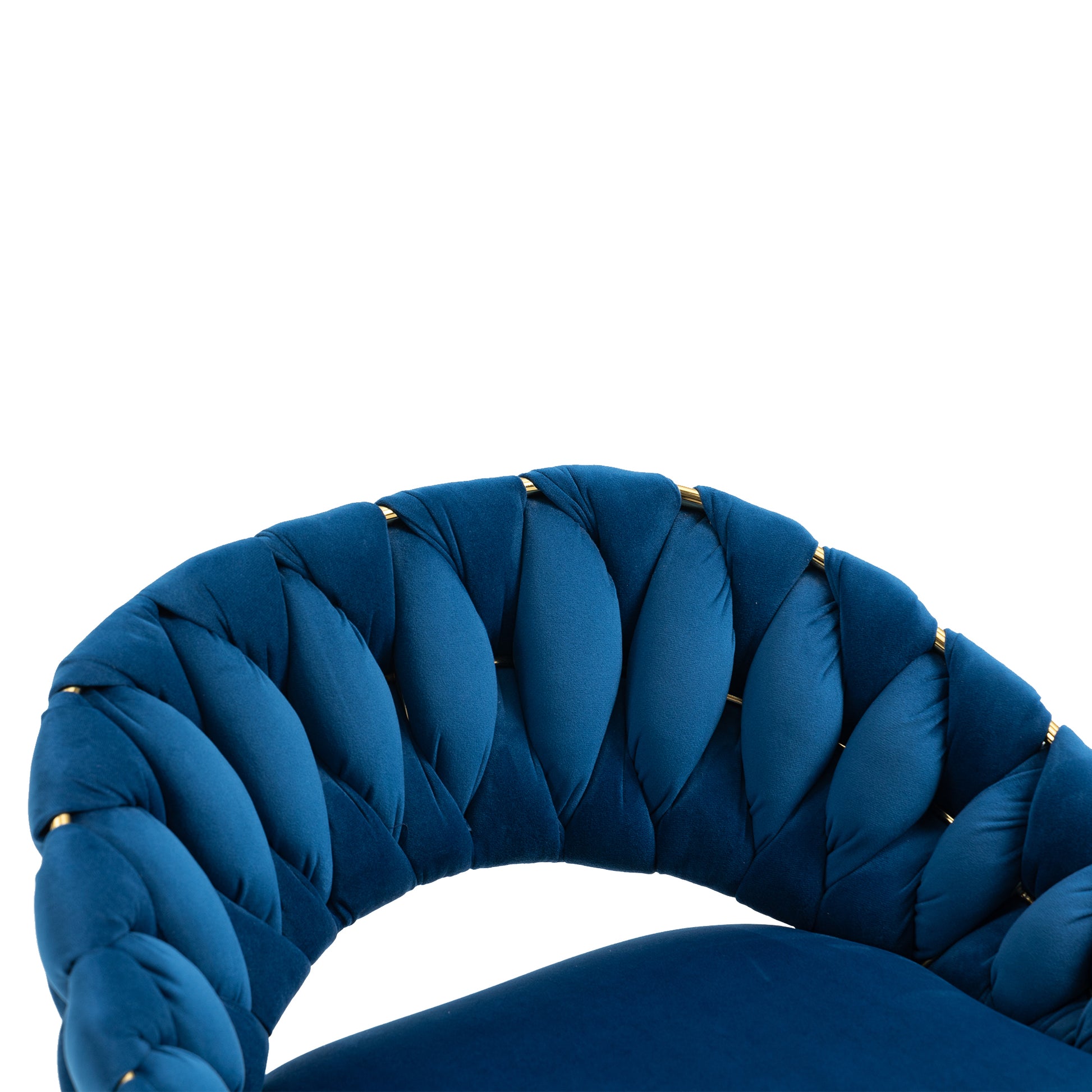 Coolmore Swivel Bar Stools Set Of 2 Adjustable Counter Height Chairs With Footrest For Kitchen, Dining Room 2Pc Set Navy Blue Polyester