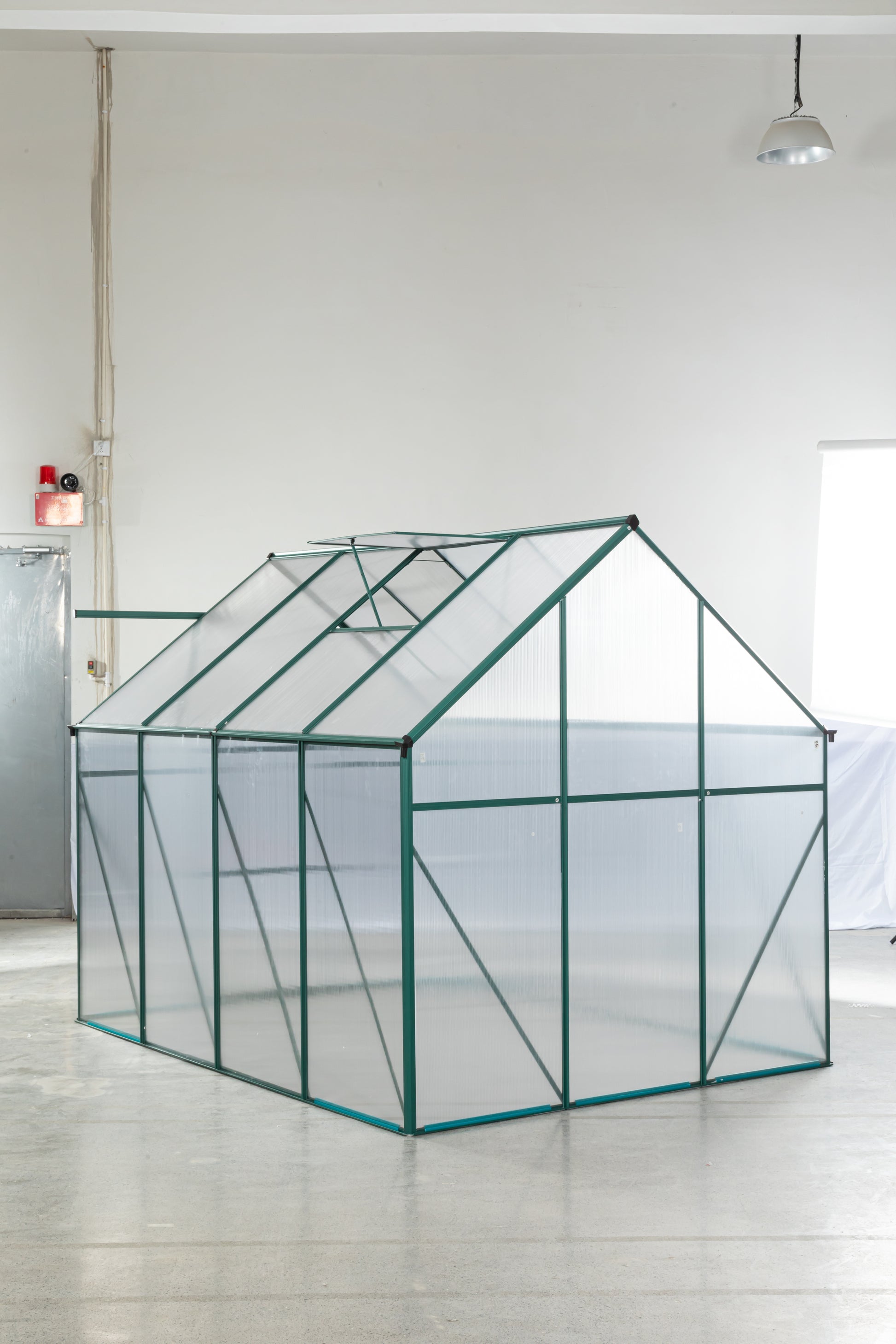 Green 6 X 8 Ft Outdoor Patio Greenhouse Green Aluminum