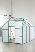 Green 6 X 8 Ft Outdoor Patio Greenhouse Green Aluminum