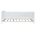 Twin Size Wood Daybed Sofa Bed, White White Solid Wood Mdf