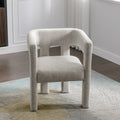 Contemporary Designed Fabric Upholstered Accent Chair Dining Chair For Living Room, Bedroom, Dining Room, Gray Gray Linen