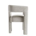 Contemporary Designed Fabric Upholstered Accent Chair Dining Chair For Living Room, Bedroom, Dining Room, Gray Gray Linen