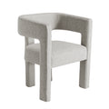 Contemporary Designed Fabric Upholstered Accent Chair Dining Chair For Living Room, Bedroom, Dining Room, Gray Gray Linen
