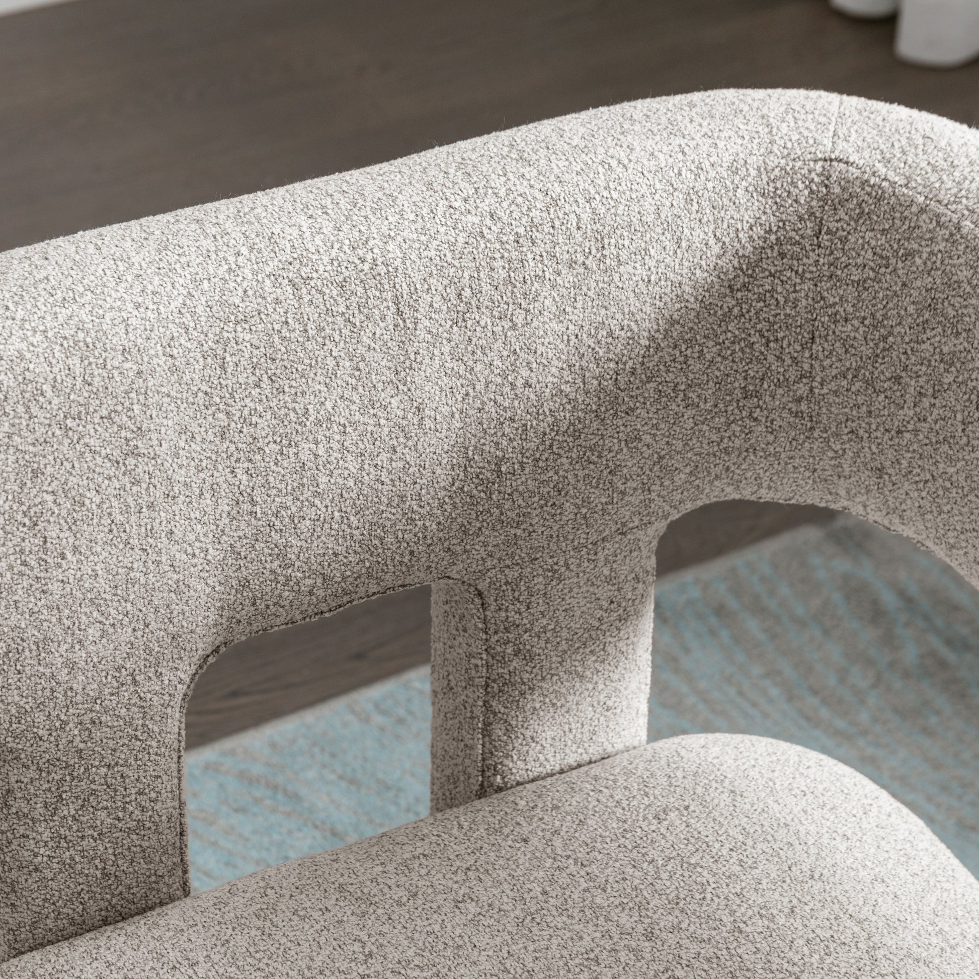 Contemporary Designed Fabric Upholstered Accent Chair Dining Chair For Living Room, Bedroom, Dining Room, Gray Gray Linen