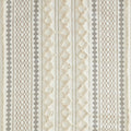 Cotton Printed Shower Curtain With Chenille Ivory Cotton